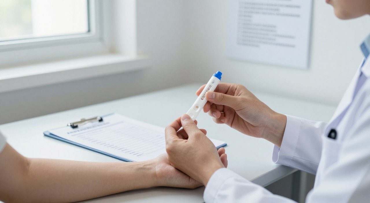 Profissional de saúde realizando avaliação de alergia em paciente, representando a investigação da intolerância à lactose e da alergia ao leite.