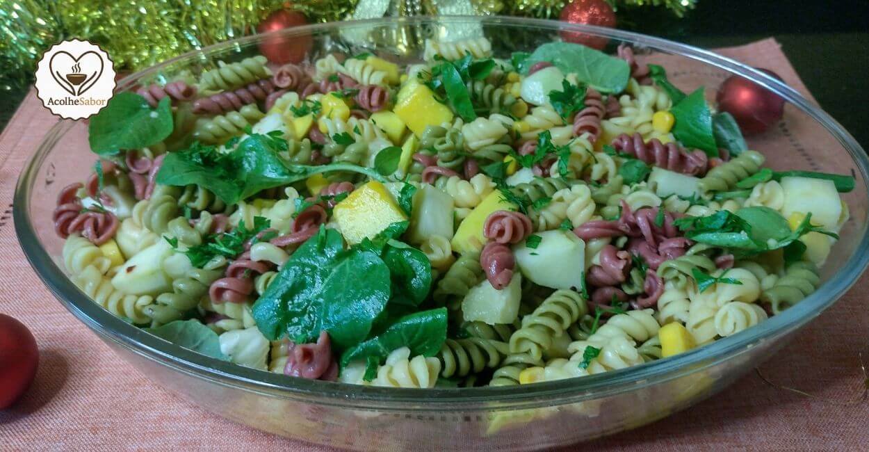 Salada de Macarrão Fria de Natal