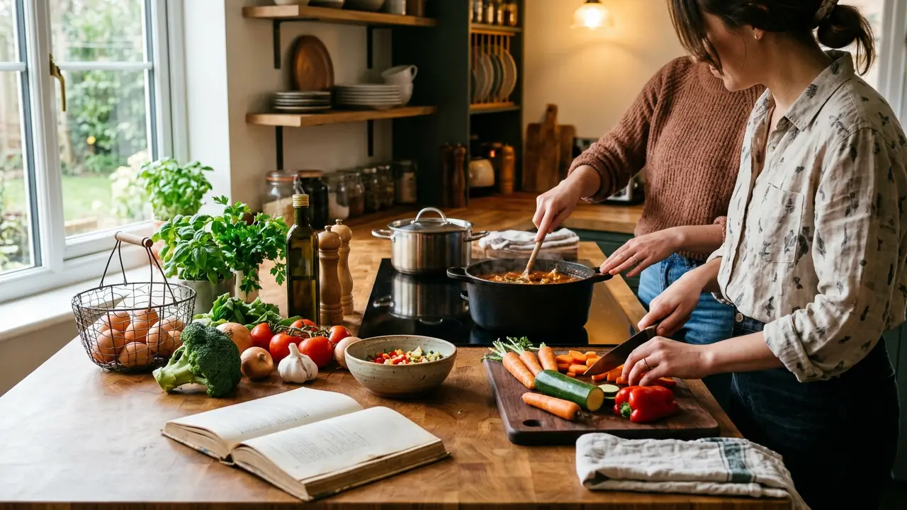 cozinhar em casa rotina alimentar cozinha caseira hábitos saudáveis em 2026